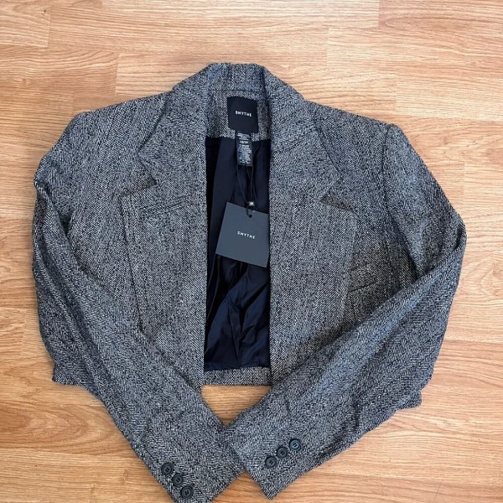 Tobacco tweed smythe blazer